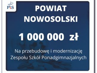1 000 000 zł dla powiatu nowosolskiego