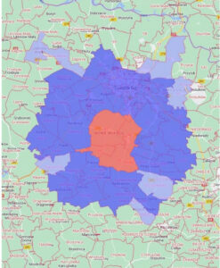 Mapa - załącznik do rozporządzenia Wojewody Lubuskiego z 11.01.2023 poz. 91