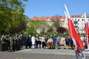 Uroczystość odbyła się przy Pomniku Bohaterom Walk o Polskę