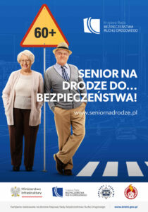 Plakat akcji Senior w drodze do bezpieczeństwa 